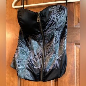 Charlotte Russe medium peacock top